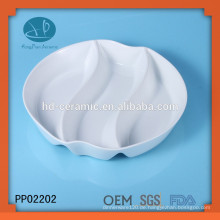 Großhandel Keramik weiß geteilt Teller, Keramik geteilt Platte